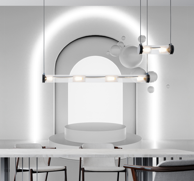 抽象壁画几何拱形设计 - TenStickers