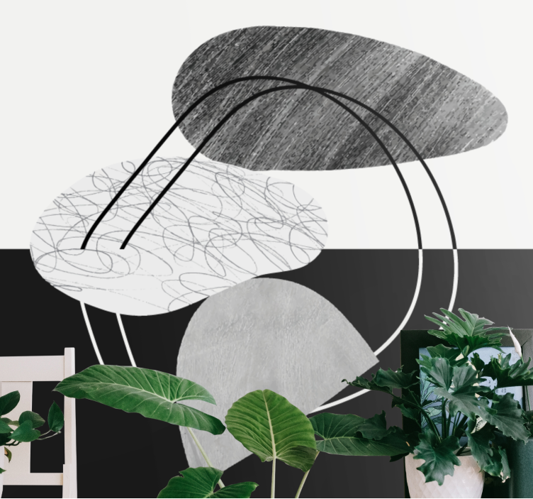 抽象壁画几何单形状 - TenStickers