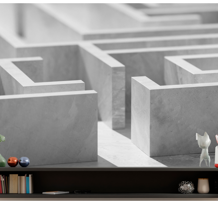 抽象壁画迷宫结构细节 - TenStickers