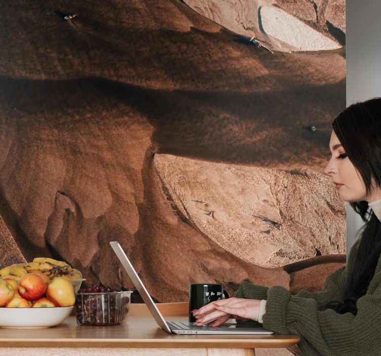 抽象壁画展现质感沙纹理 - TenStickers