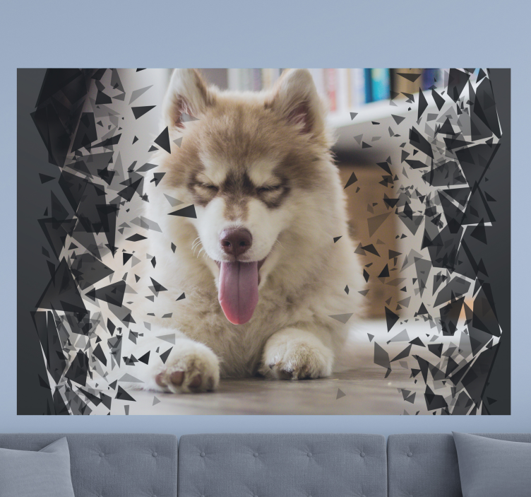 动物墙壁画突破肖像 - TenStickers