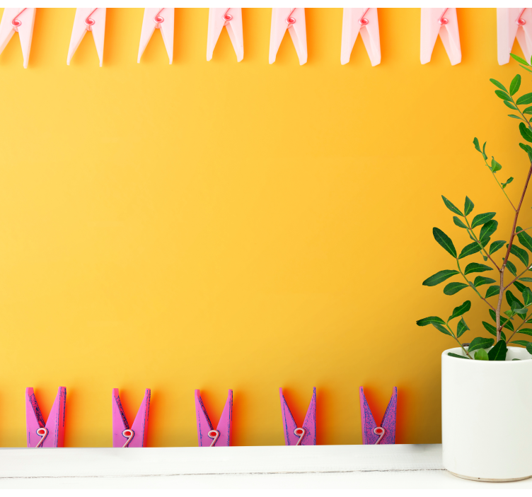 动物墙壁画与彩色夹子展示 - TenStickers