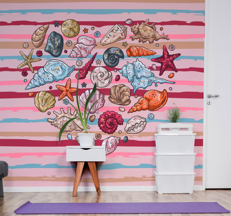 动物墙壁画 贝壳 海洋生物 - TenStickers