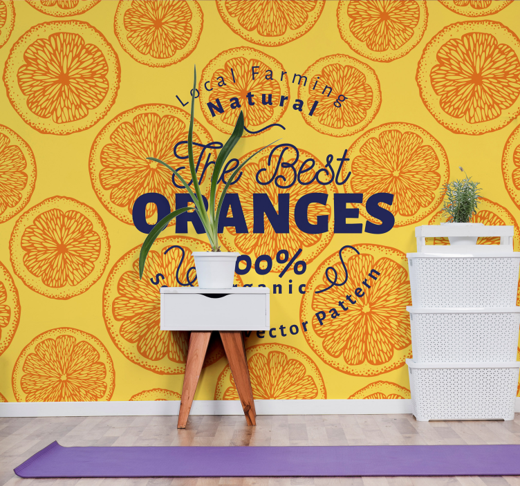 动物墙壁画 最好的天然种植橙子 - TenStickers