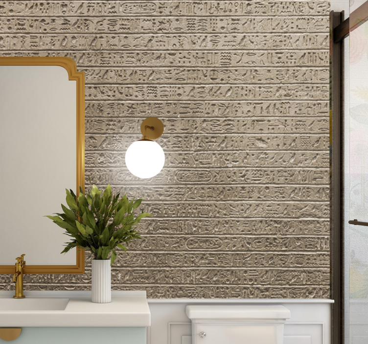 艺术壁画古老文字纹理 - TenStickers