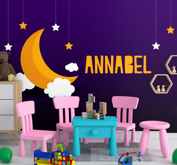 儿童房的其他壁画 天体和星座 - TenStickers