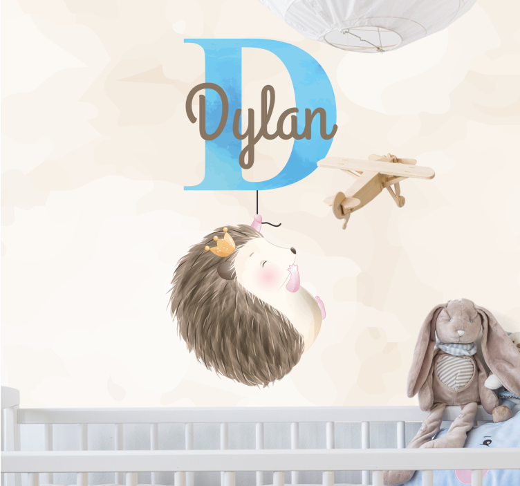 儿童房的其他壁画可爱刺猬设计 - TenStickers