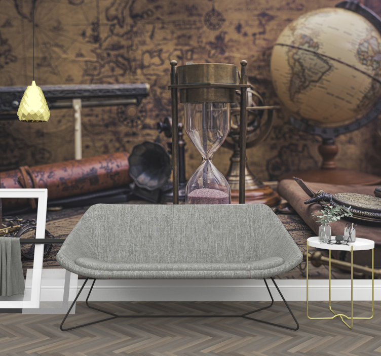 城市和乡村墙壁画古董时计系列 - TenStickers