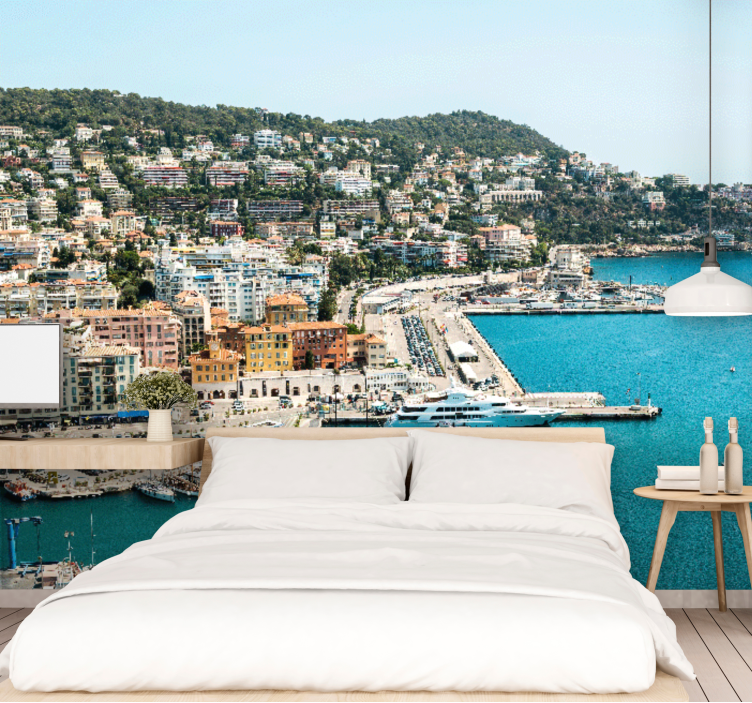 城市和乡村墙壁画海滨城市景观视图 - TenStickers