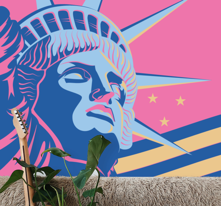 城市和乡村墙壁画自由纪念碑 - TenStickers