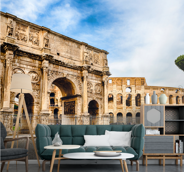 城市和乡村墙壁画：罗马历史地标 - TenStickers