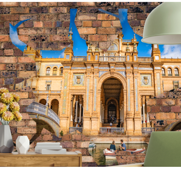 城市和乡村墙壁画展现塞维利亚的建筑辉煌 - TenStickers