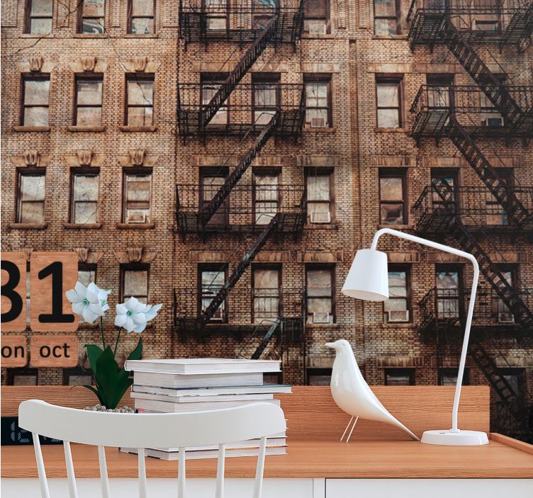 城市和乡村墙壁画适合城市砖墙外观 - TenStickers