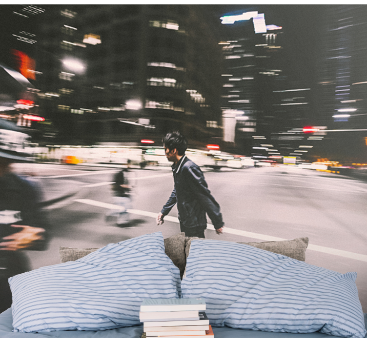 城市和乡村墙壁画适合夜间滑板 - TenStickers