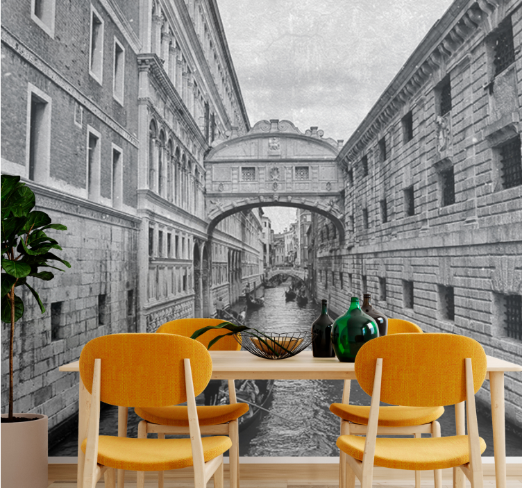 城市和乡村墙壁画：威尼斯水道风光 - TenStickers