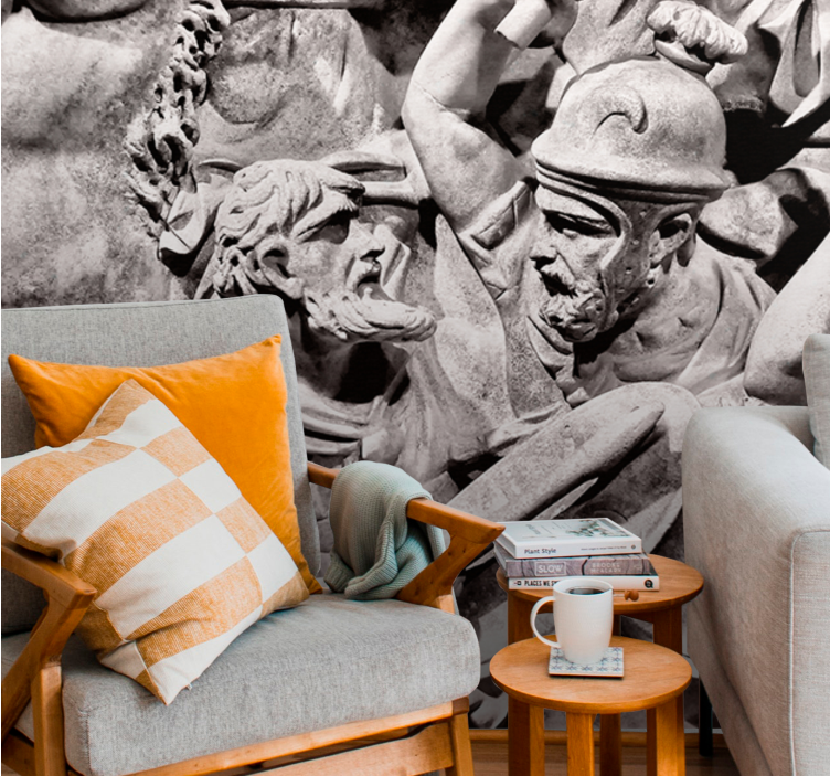 壁画古典艺术古代战争场景 - TenStickers