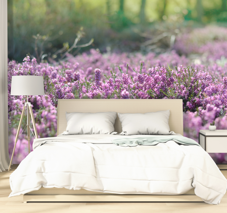 花墙壁画 盛开的石南花 - TenStickers