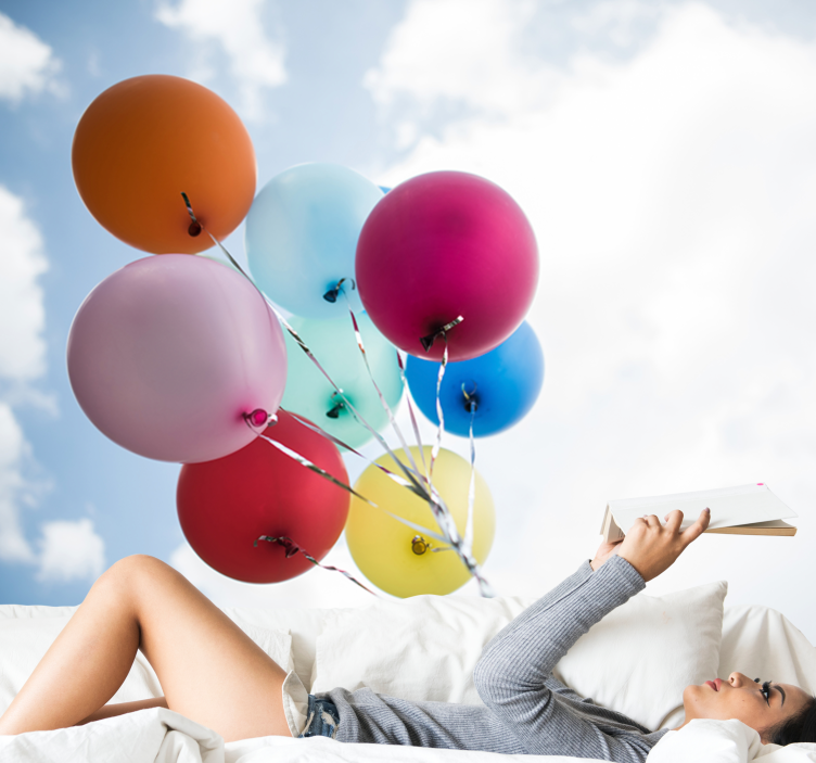 其他花墙壁画色彩斑斓的气球系列 - TenStickers