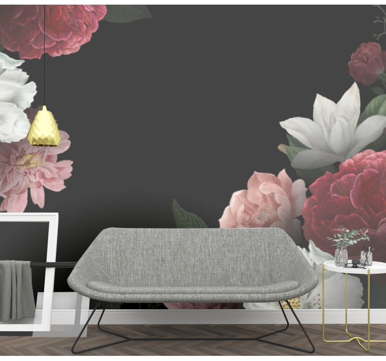 花墙壁画精致花卉摆放 - TenStickers