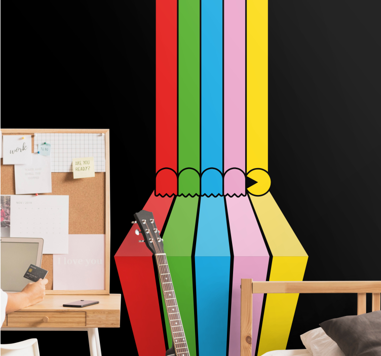 城市艺术壁画展现多彩铅笔笔触 - TenStickers