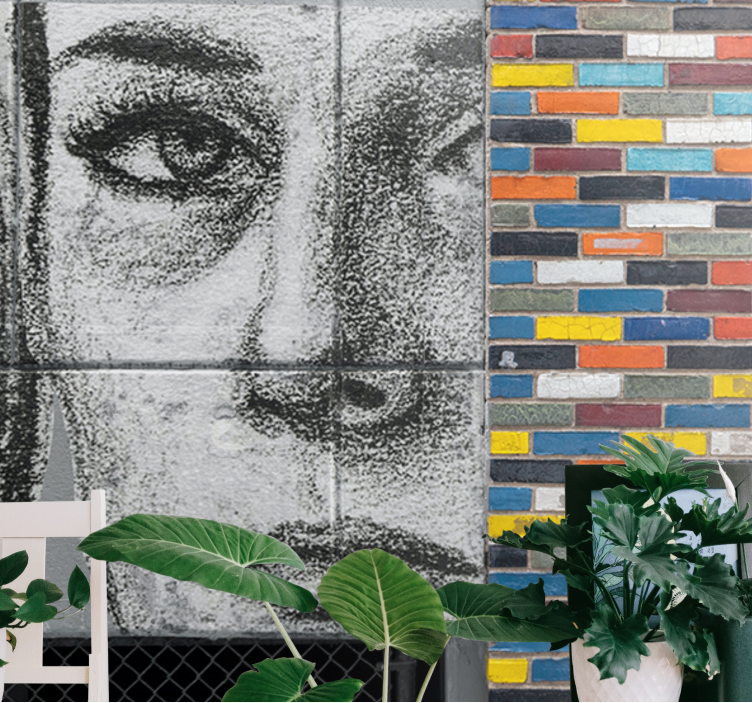 城市艺术壁画独特城市肖像 - TenStickers