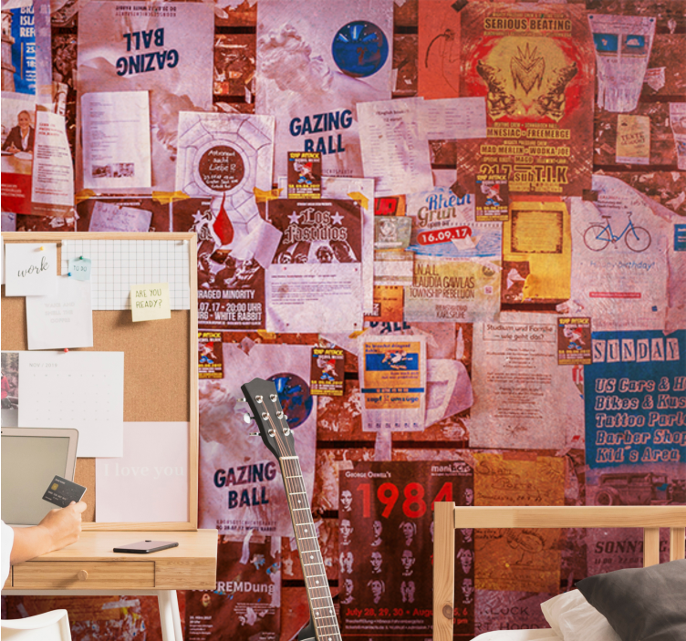 城市艺术壁画都市拼贴海报 - TenStickers