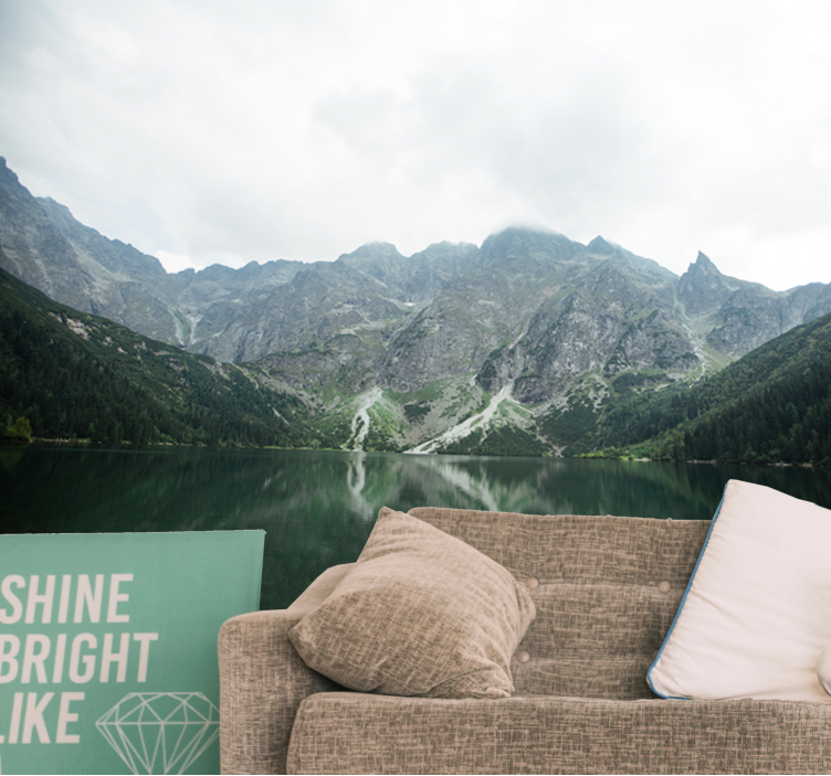 风景墙壁画壮丽山峦倒影 - TenStickers