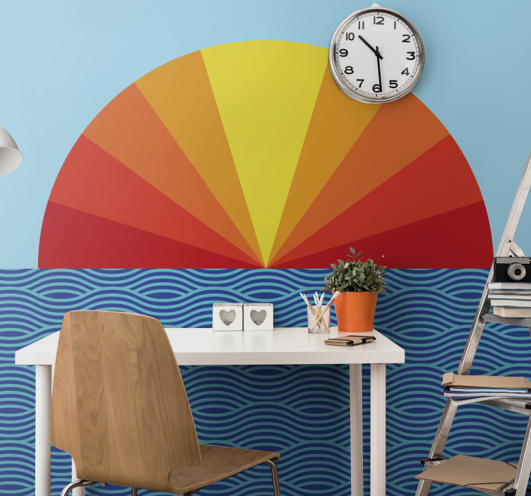 风景墙壁画 辐射地平线设计 - TenStickers