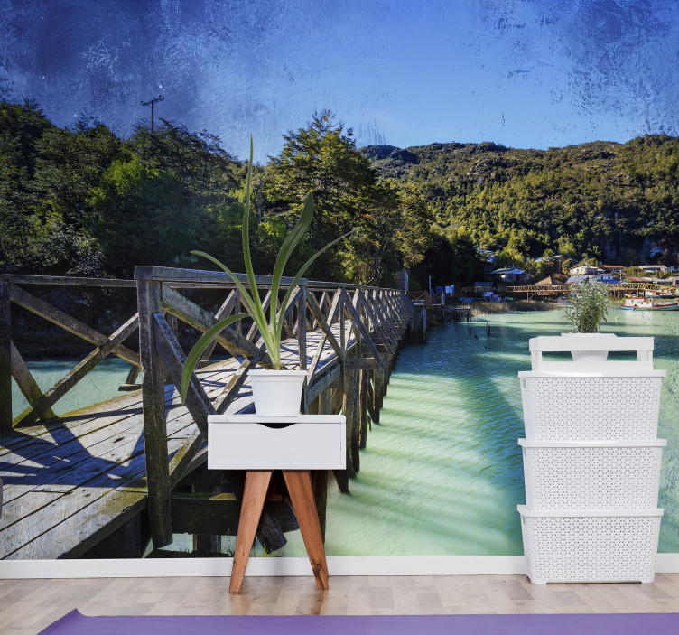 风景墙壁画美丽海岸小径 - TenStickers