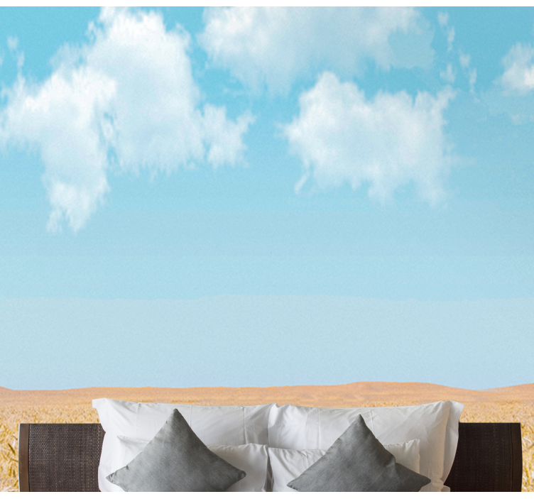 风景墙壁画 天空和小麦 - TenStickers