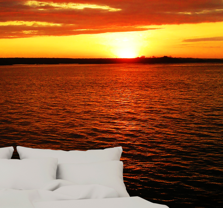 风景墙壁画海上黄昏 - TenStickers