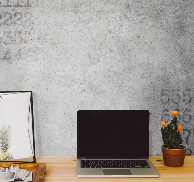 其他石头壁画混凝土图案背景 - TenStickers