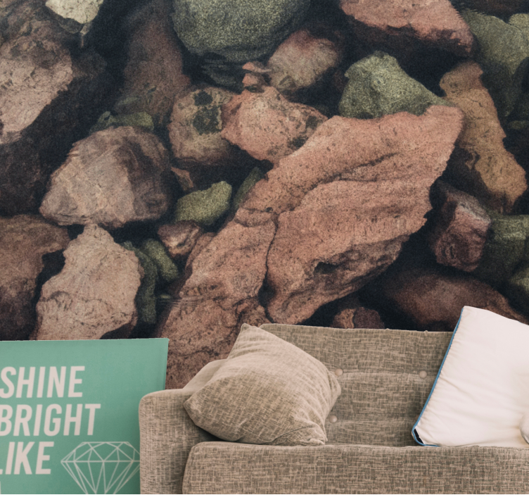 其他石头壁画呈现岩石纹理图案 - TenStickers