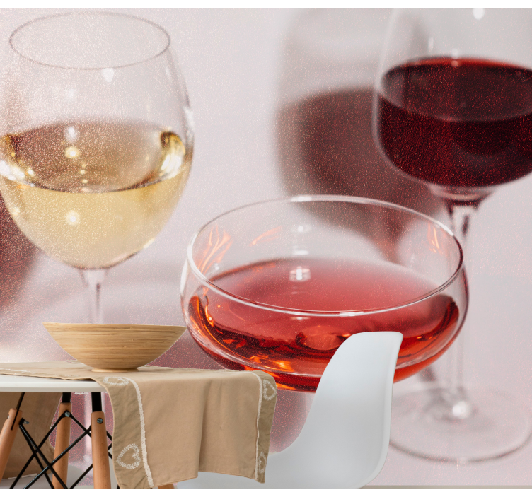 音乐主题壁画与优雅酒杯相得益彰 - TenStickers