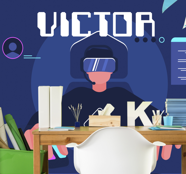 音乐主题壁画 游戏虚拟现实 - TenStickers