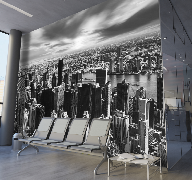 纽约壁画壁纸 城市天际线全景 - TenStickers