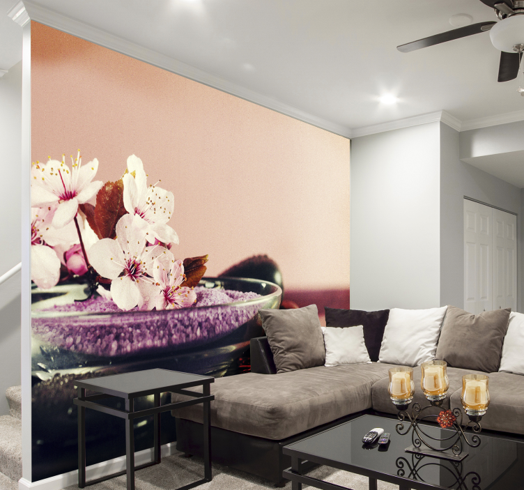 壁画兰花 兰花开花特写 - TenStickers