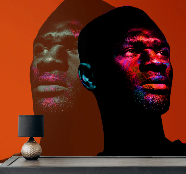 人墙壁画动态肖像轮廓 - TenStickers