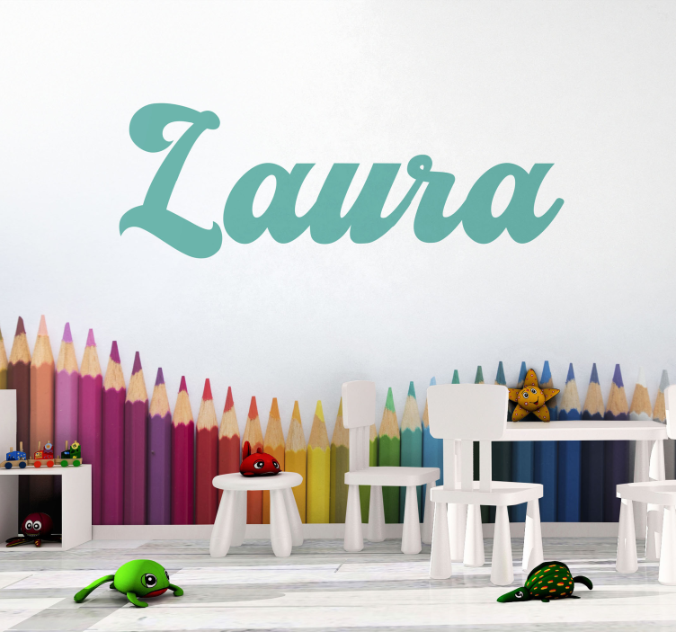 其他可定制的壁画，草书名字 - TenStickers