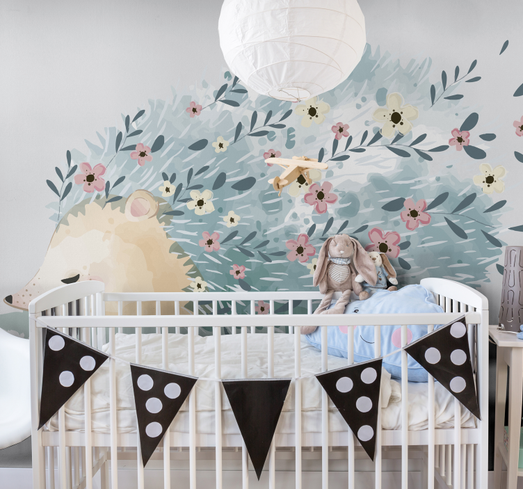 豪猪艺术壁画卧室 - TenStickers