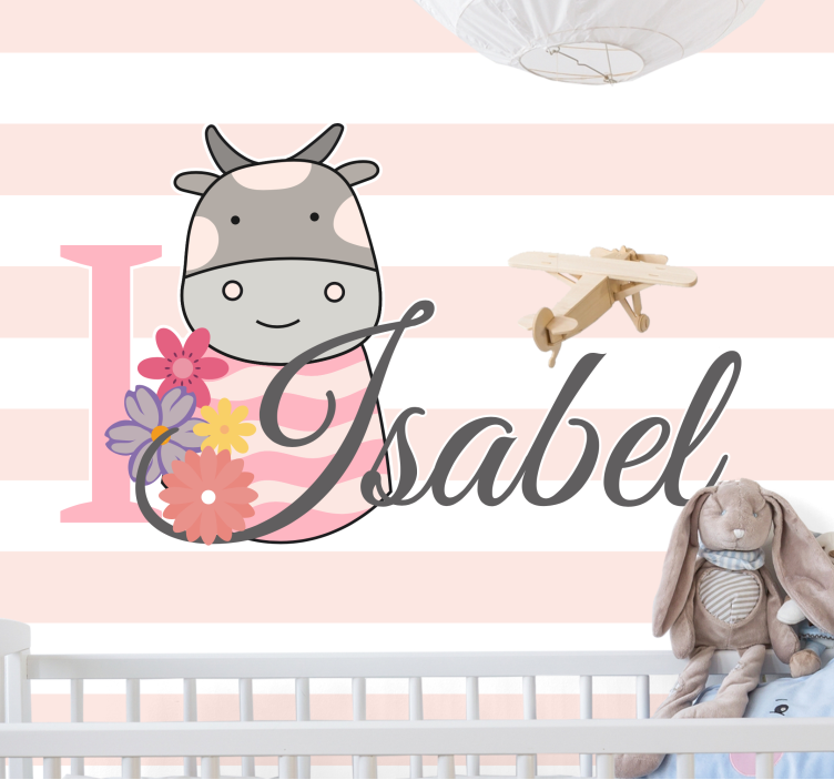 爱墙壁画，我爱牛 - TenStickers