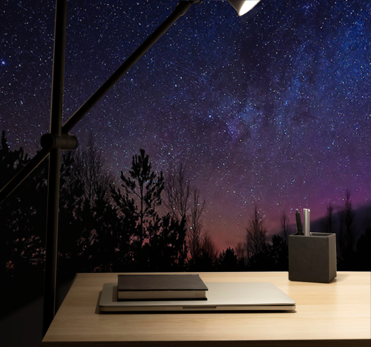 壁画 空间 天体晚霞画布 - TenStickers