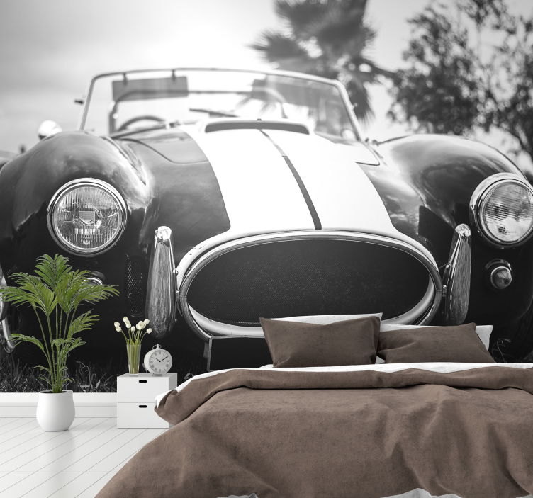 复古赛车照片壁纸 - TenStickers