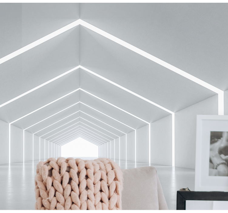 壁画现代风格几何光结构 - TenStickers