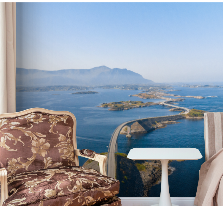 山墙壁画海岸小径景观 - TenStickers