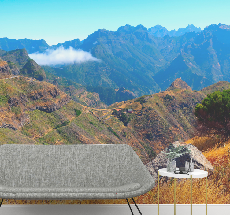 山墙壁画壮丽景观 - TenStickers