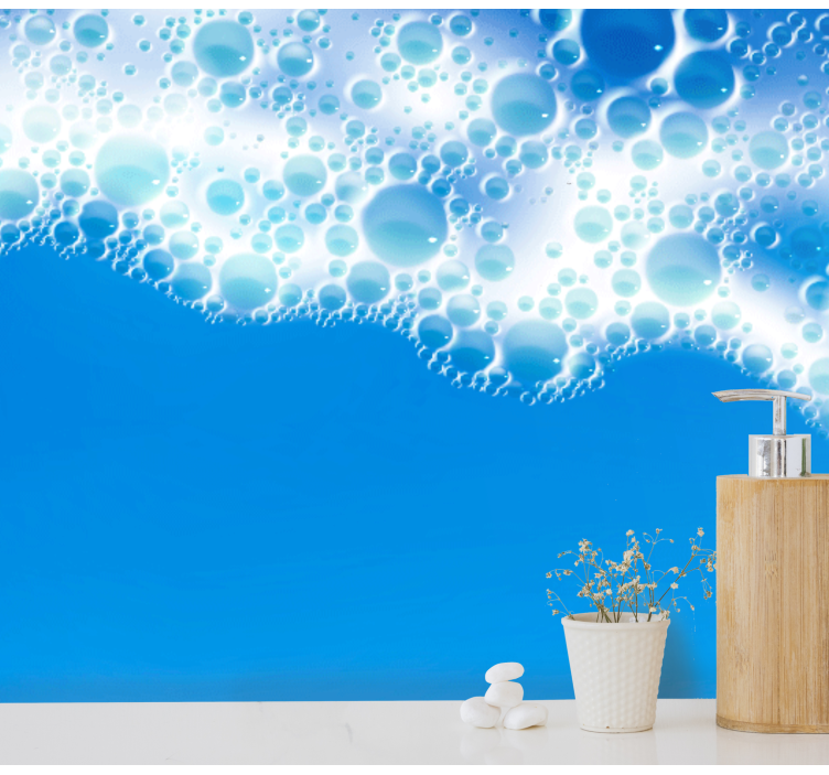 壁画质地适合泡泡波浪设计 - TenStickers