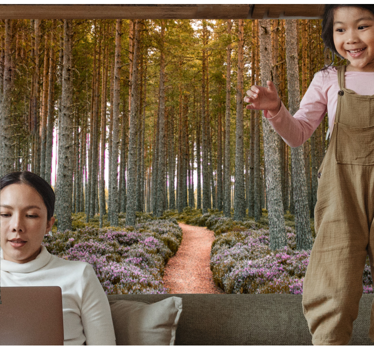 壁画质地 森林小径探险 - TenStickers