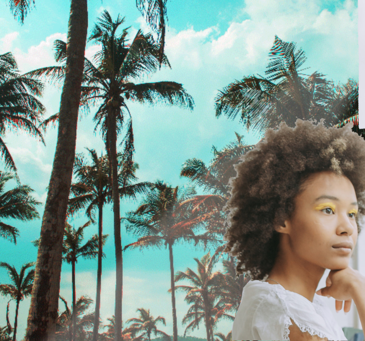 壁画质地带你进入棕榈树的天堂 - TenStickers