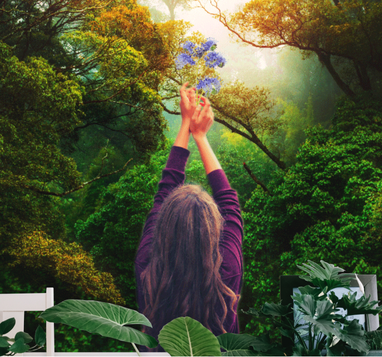 壁画质地追寻绽放之美 - TenStickers